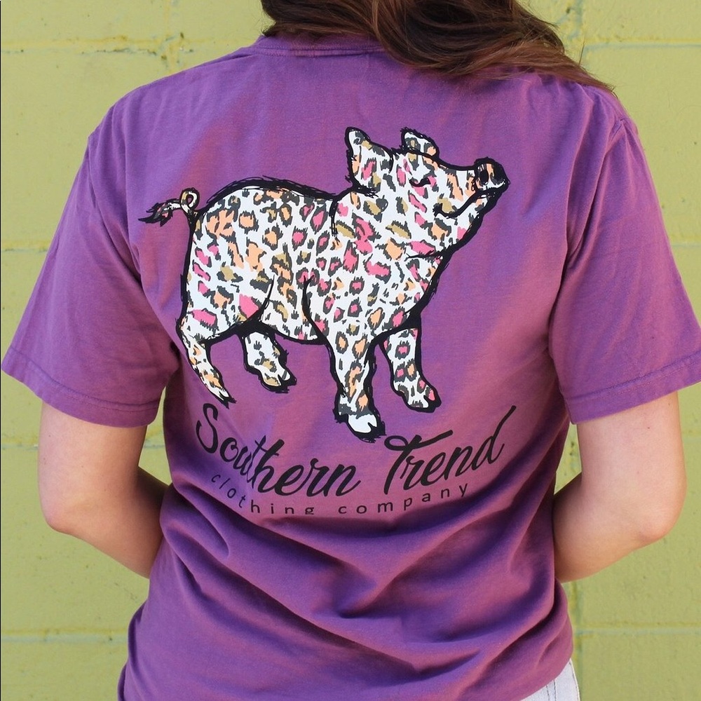 Wild Leopard Pig T-Shirt / Southern Trend